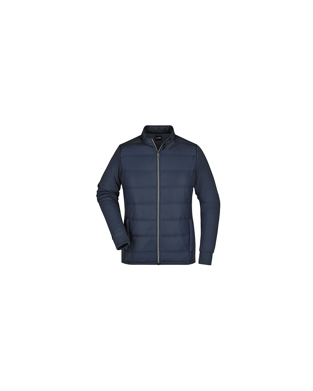 JAMES & NICHOLSON Ladies' Hybrid Sweat Jacket Jacken personalisierbar
