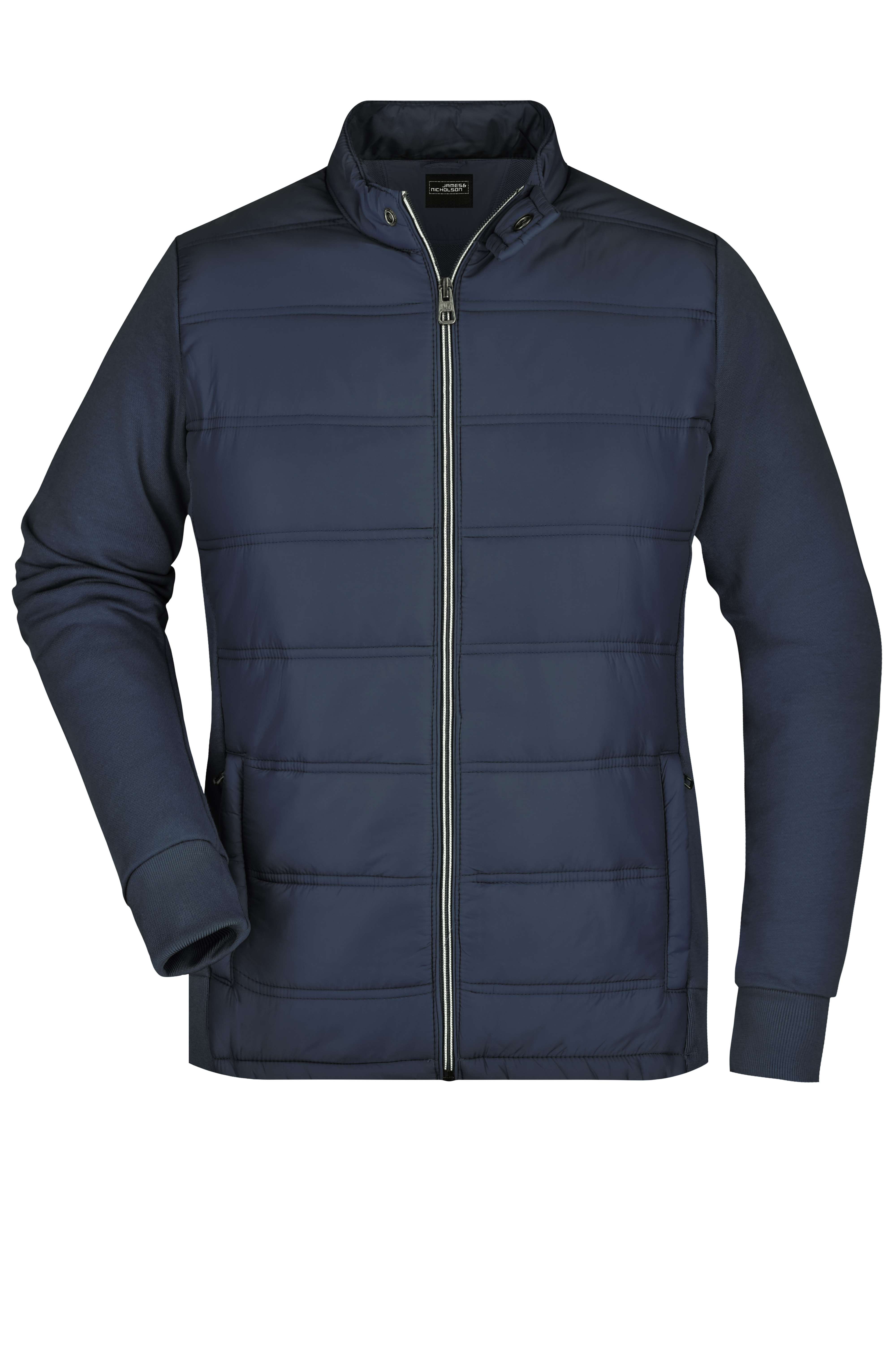 Jassen JAMES & NICHOLSON Ladies' Hybrid Sweat Jacket voor bedrukking &amp; borduring