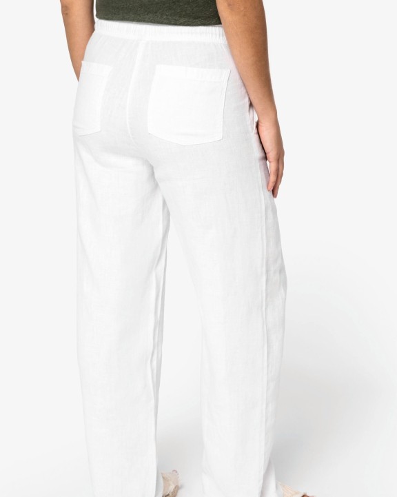 Pantalons personnalisable SPASSO Pantalon délavé en lin femme