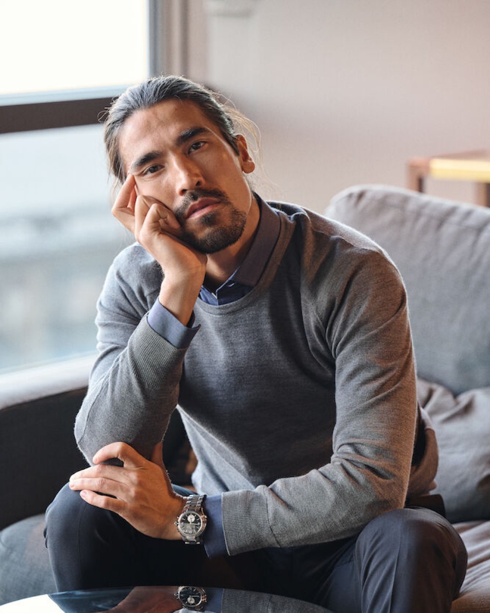 Truien J. HARVEST & FROST Merino U
Gebreide Sweater Heren voor bedrukking &amp; borduring