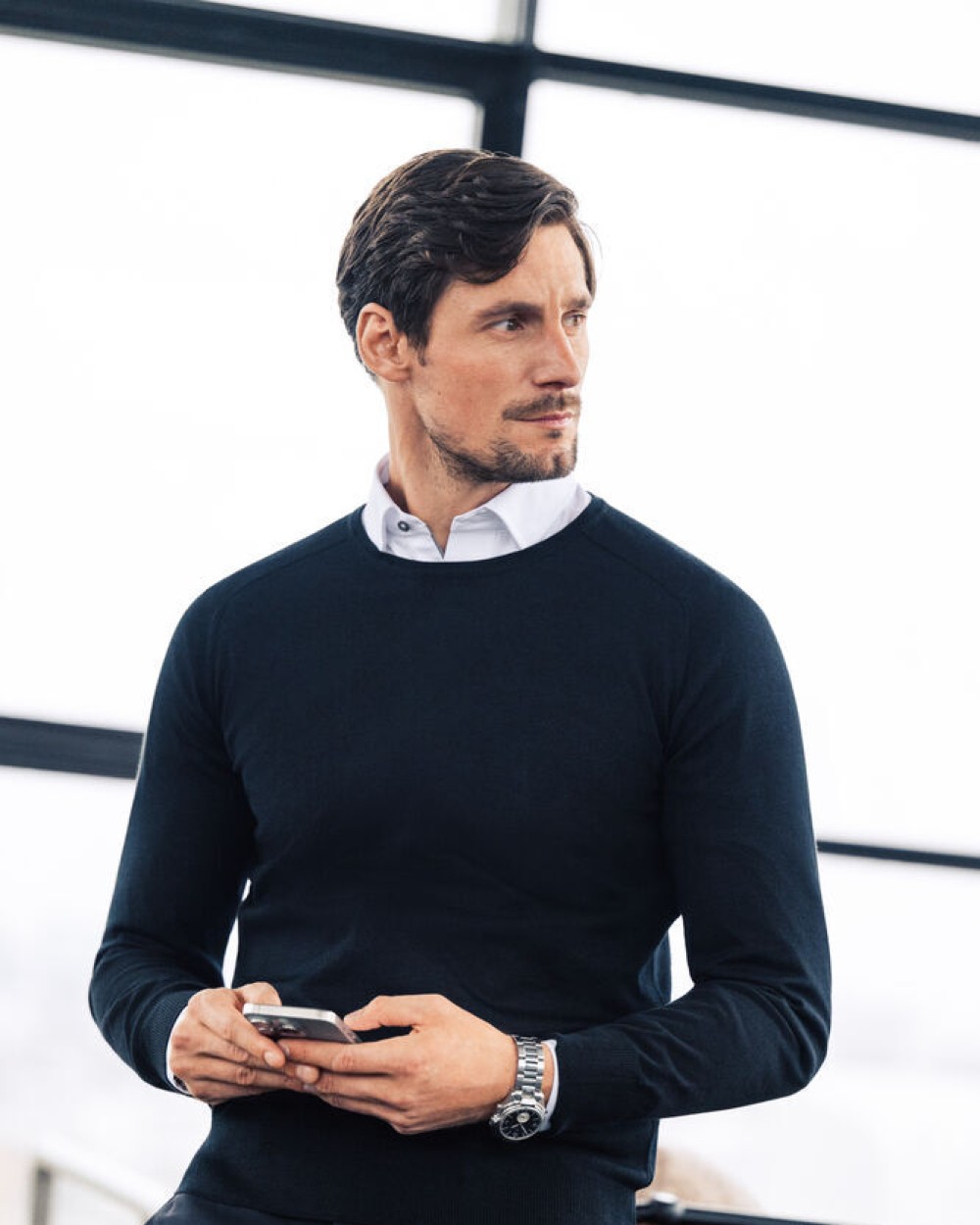 Truien J. HARVEST & FROST Merino U
Gebreide Sweater Heren voor bedrukking &amp; borduring