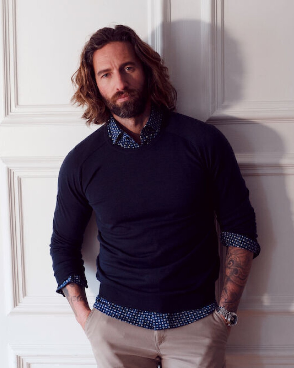 Truien J. HARVEST & FROST Merino U
Gebreide Sweater Heren voor bedrukking &amp; borduring