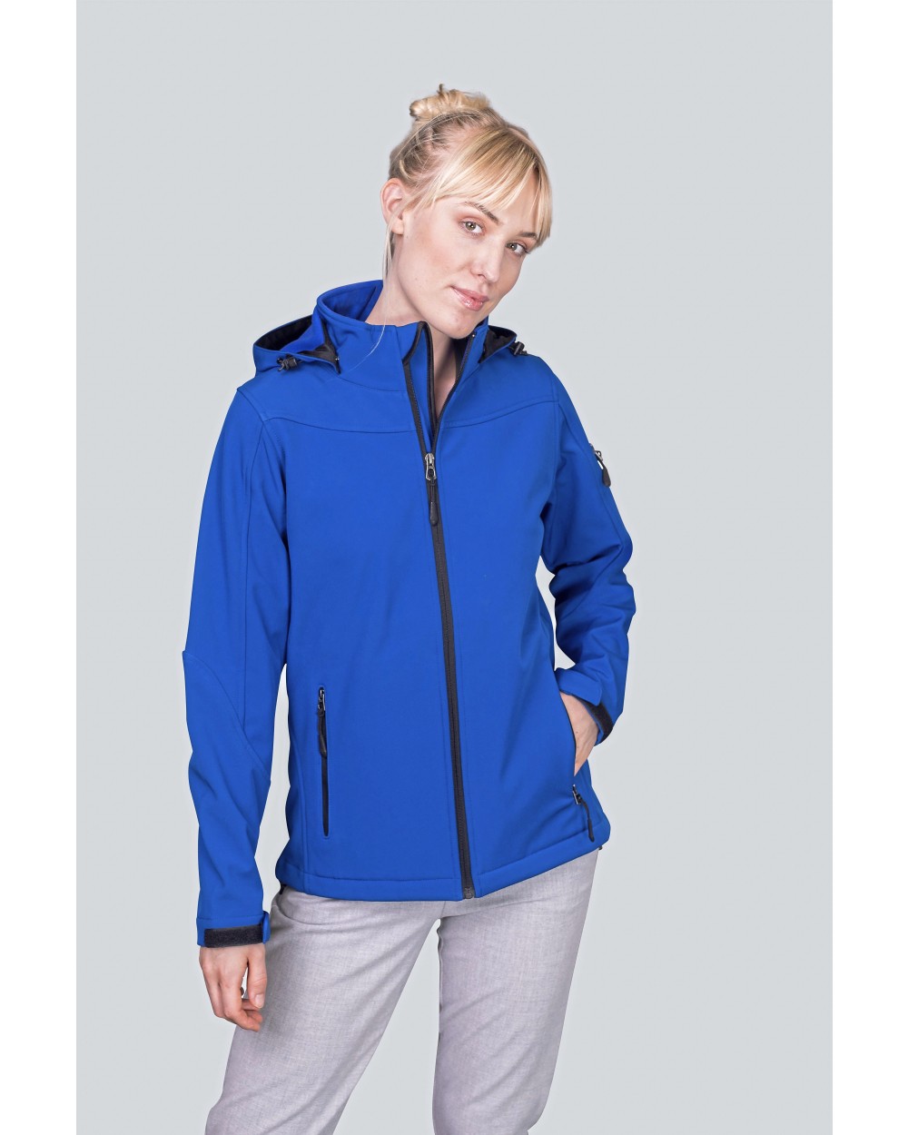 Vestes personnalisable HRM Women´s Hooded Soft-Shell Jacket
