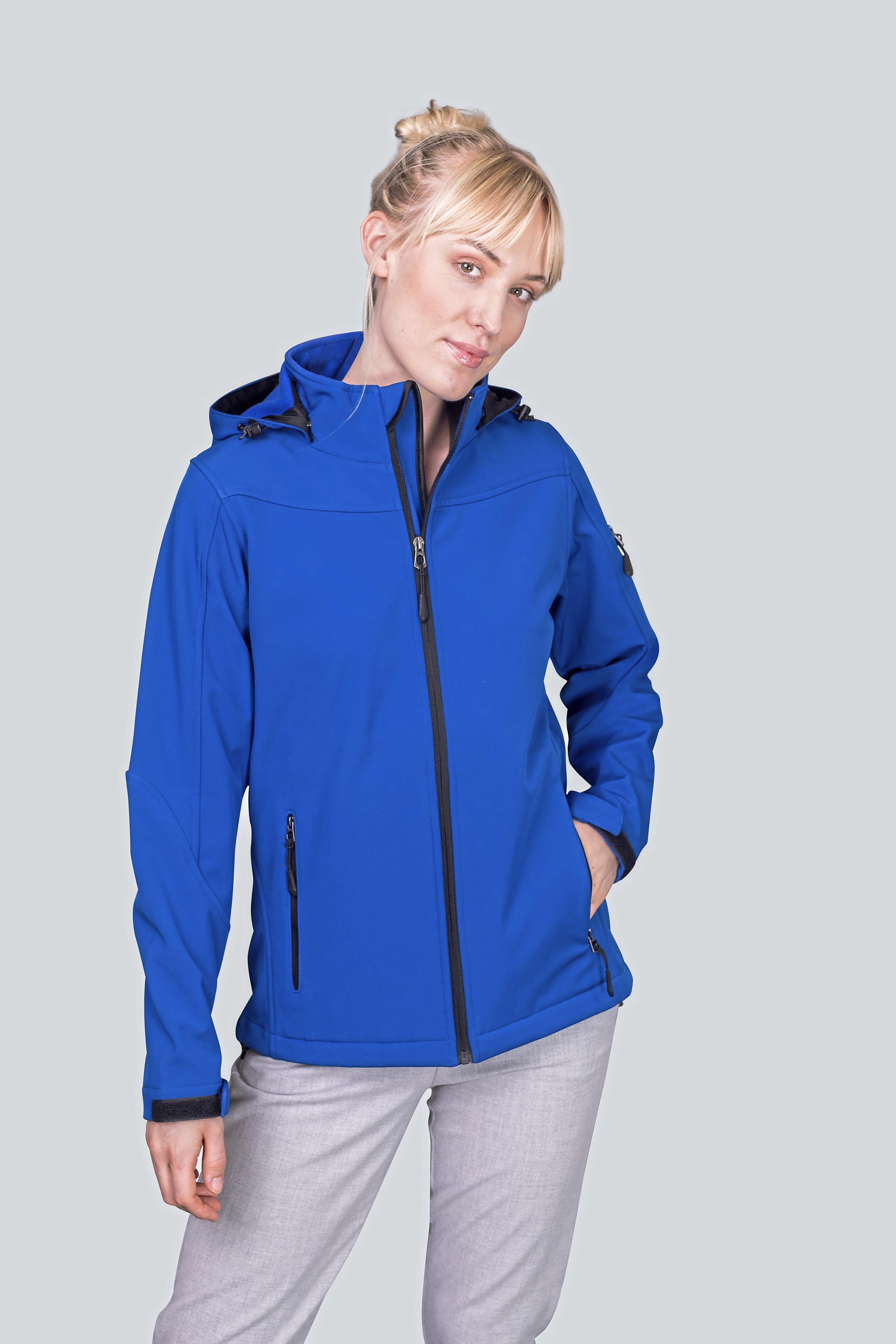 Vestes personnalisable HRM Women´s Hooded Soft-Shell Jacket