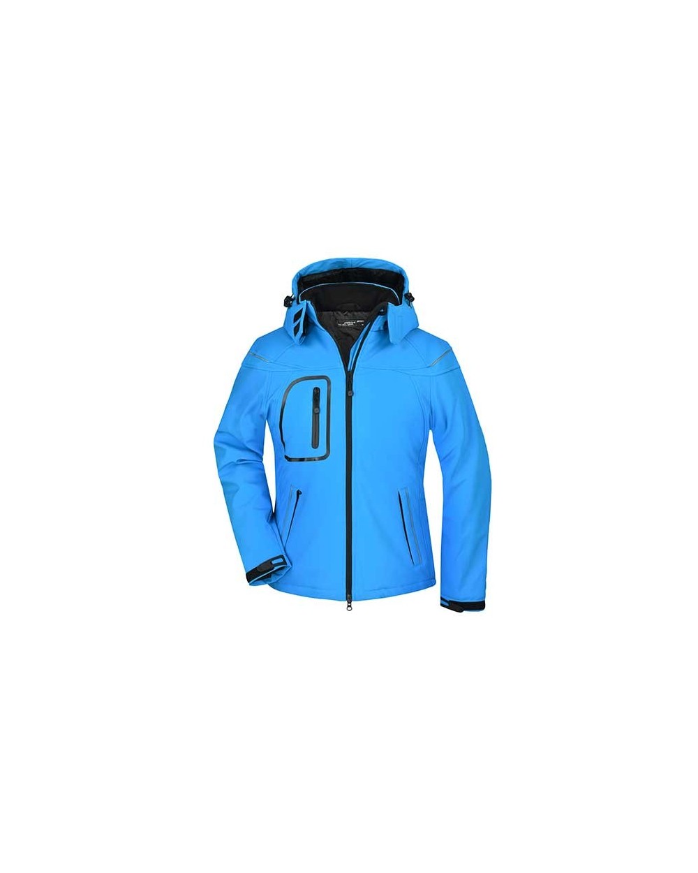 Softshells JAMES & NICHOLSON Ladies` Winter Softshell Jacket voor bedrukking &amp; borduring