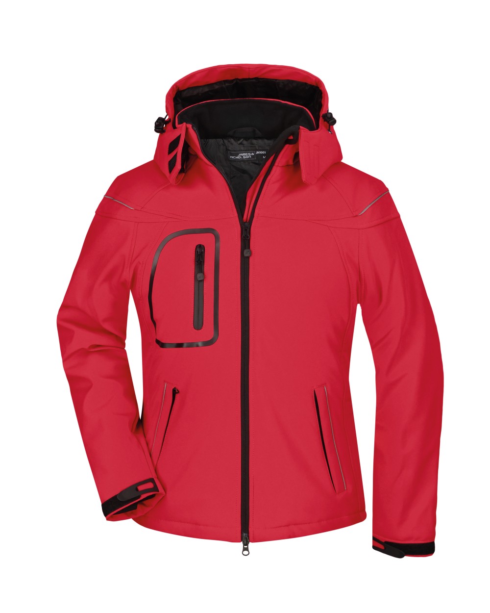 Softshells JAMES & NICHOLSON Ladies` Winter Softshell Jacket voor bedrukking &amp; borduring