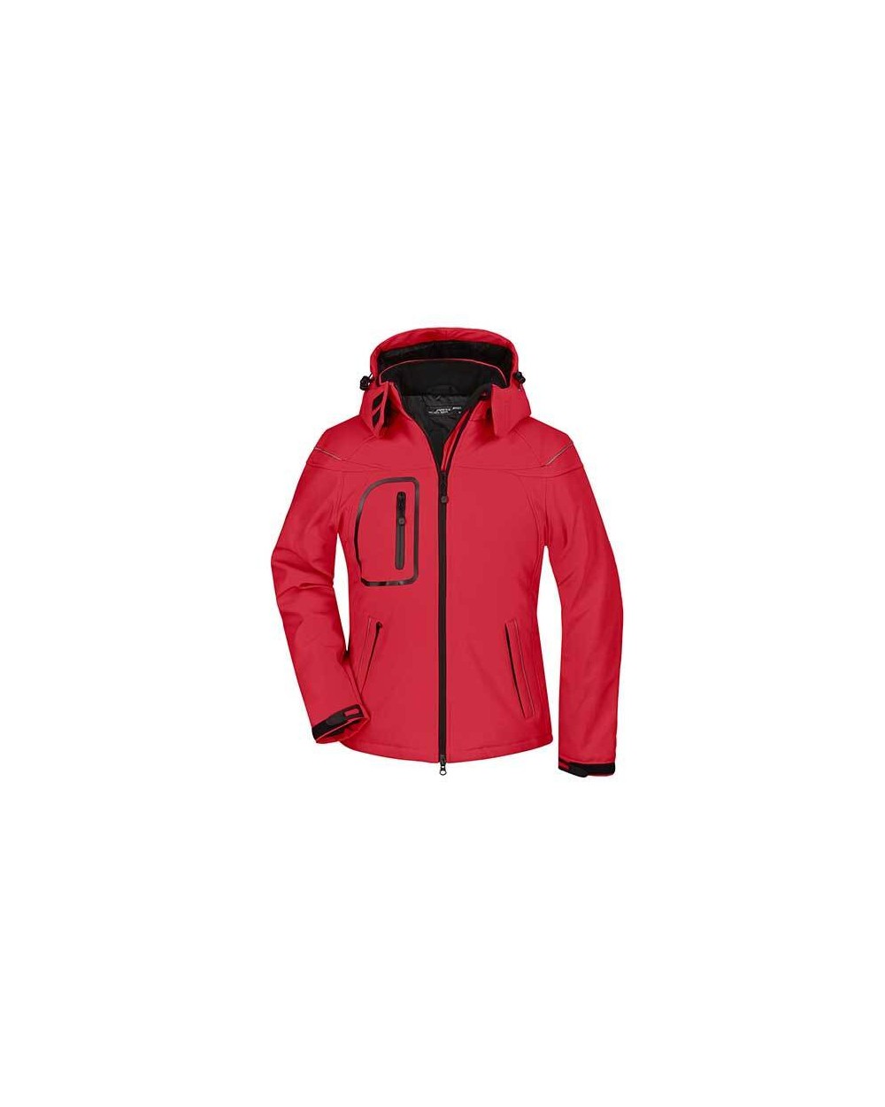 Softshells JAMES & NICHOLSON Ladies` Winter Softshell Jacket voor bedrukking &amp; borduring