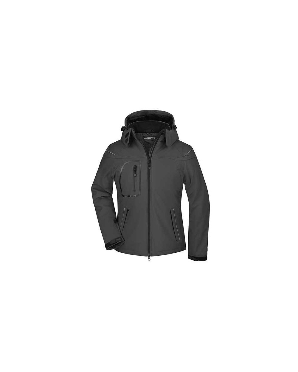 Softshells JAMES & NICHOLSON Ladies` Winter Softshell Jacket voor bedrukking &amp; borduring