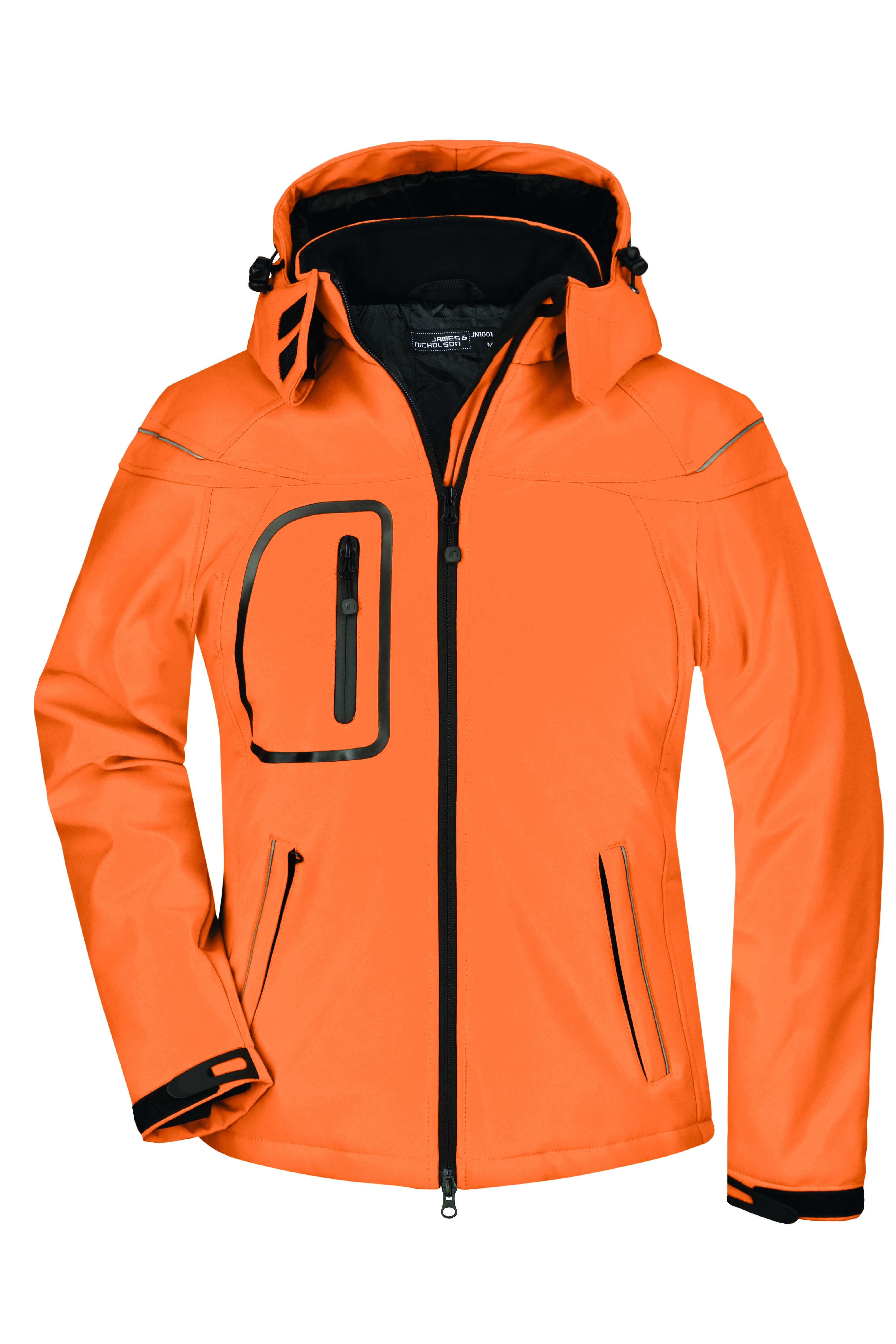Softshells JAMES & NICHOLSON Ladies` Winter Softshell Jacket voor bedrukking &amp; borduring