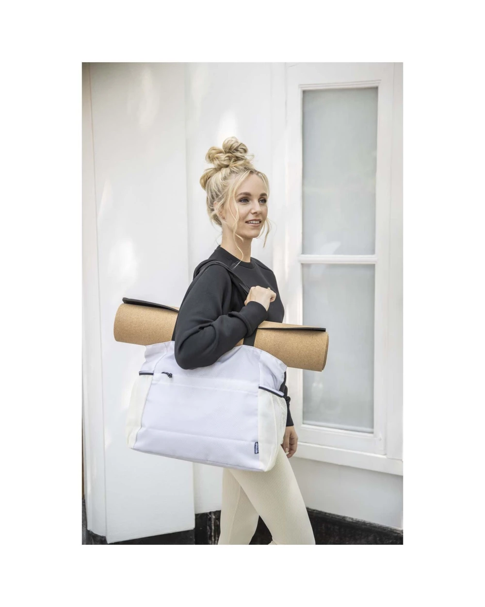 Tote bags personnalisable 4DO Sac shopping Varyon yoga de 18 L en matériaux recyclés certifiés GRS