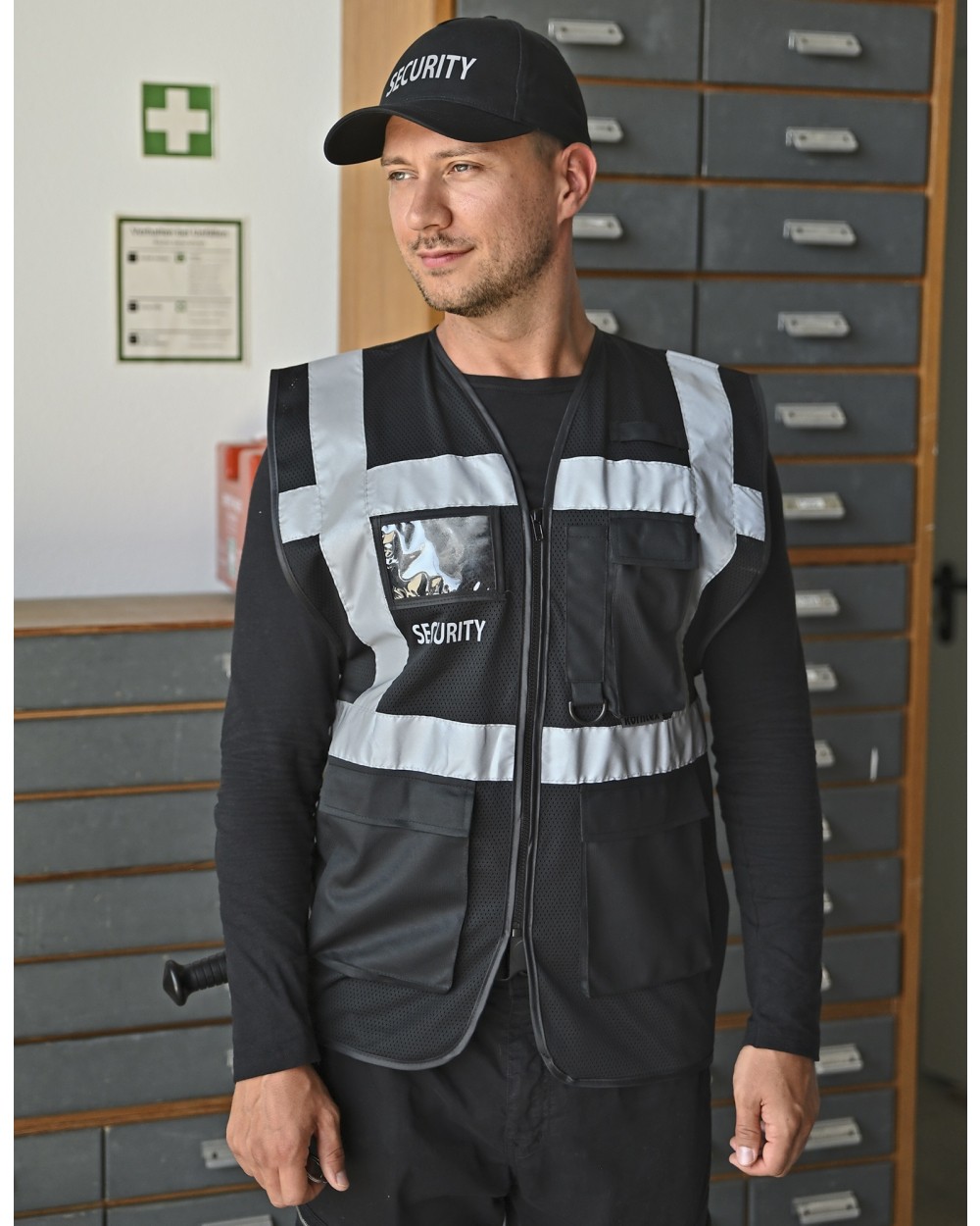 Jassen KORNTEX Mesh Multifunctional Vest Security voor bedrukking &amp; borduring