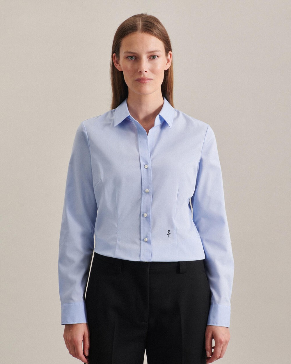 SEIDENSTICKER Seidensticker Slim Fit 1/1 Kent Women Hemden personalisierbar