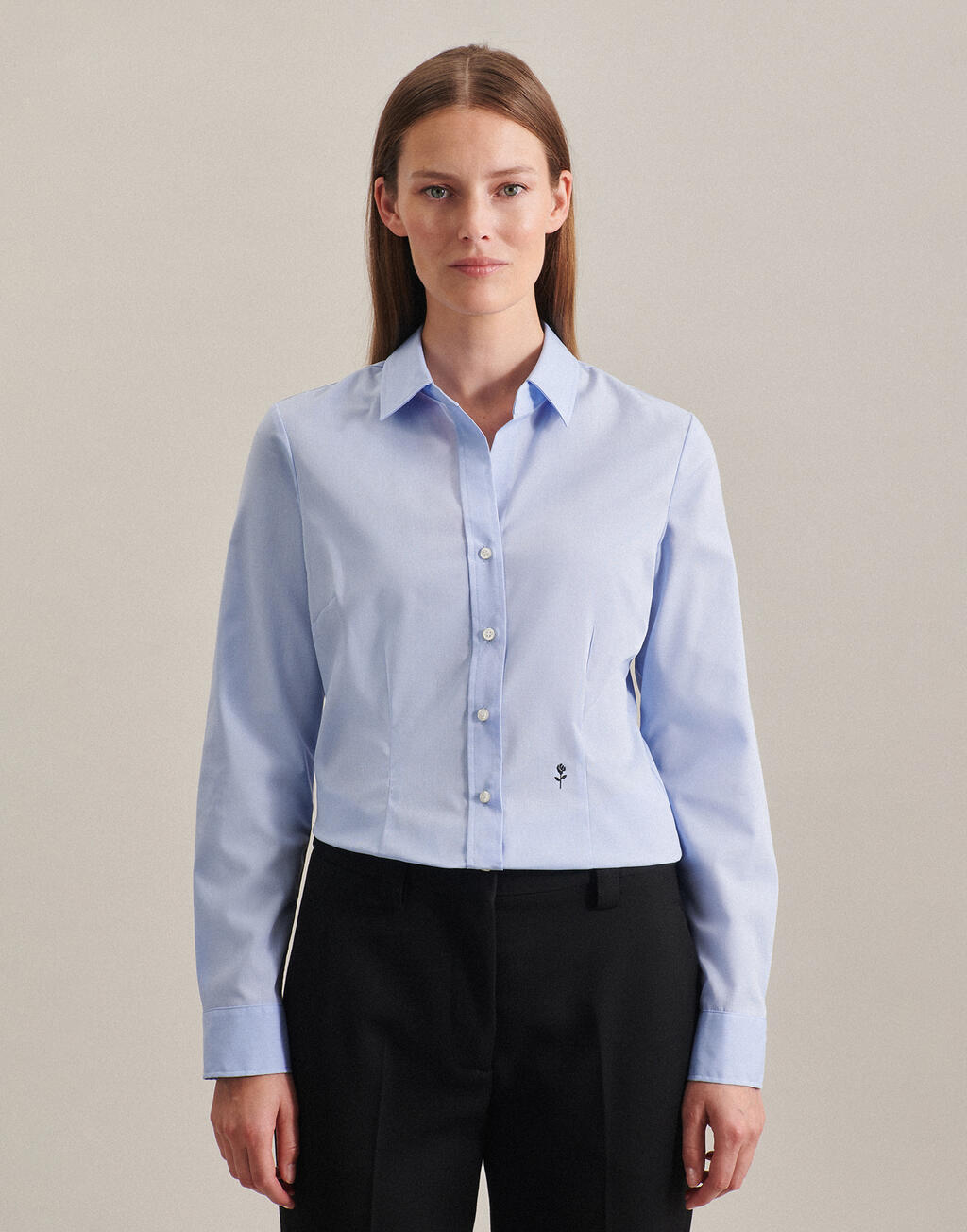 SEIDENSTICKER Seidensticker Slim Fit 1/1 Kent Women Hemden personalisierbar