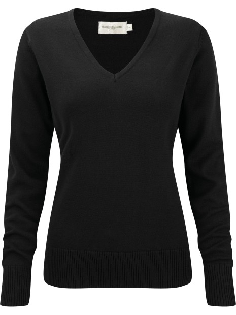 RUSSELL Pullover femme col v /api/colors/b9fdad4a-5e94-45cb-8c03-c08b349b28c3 personnalisable