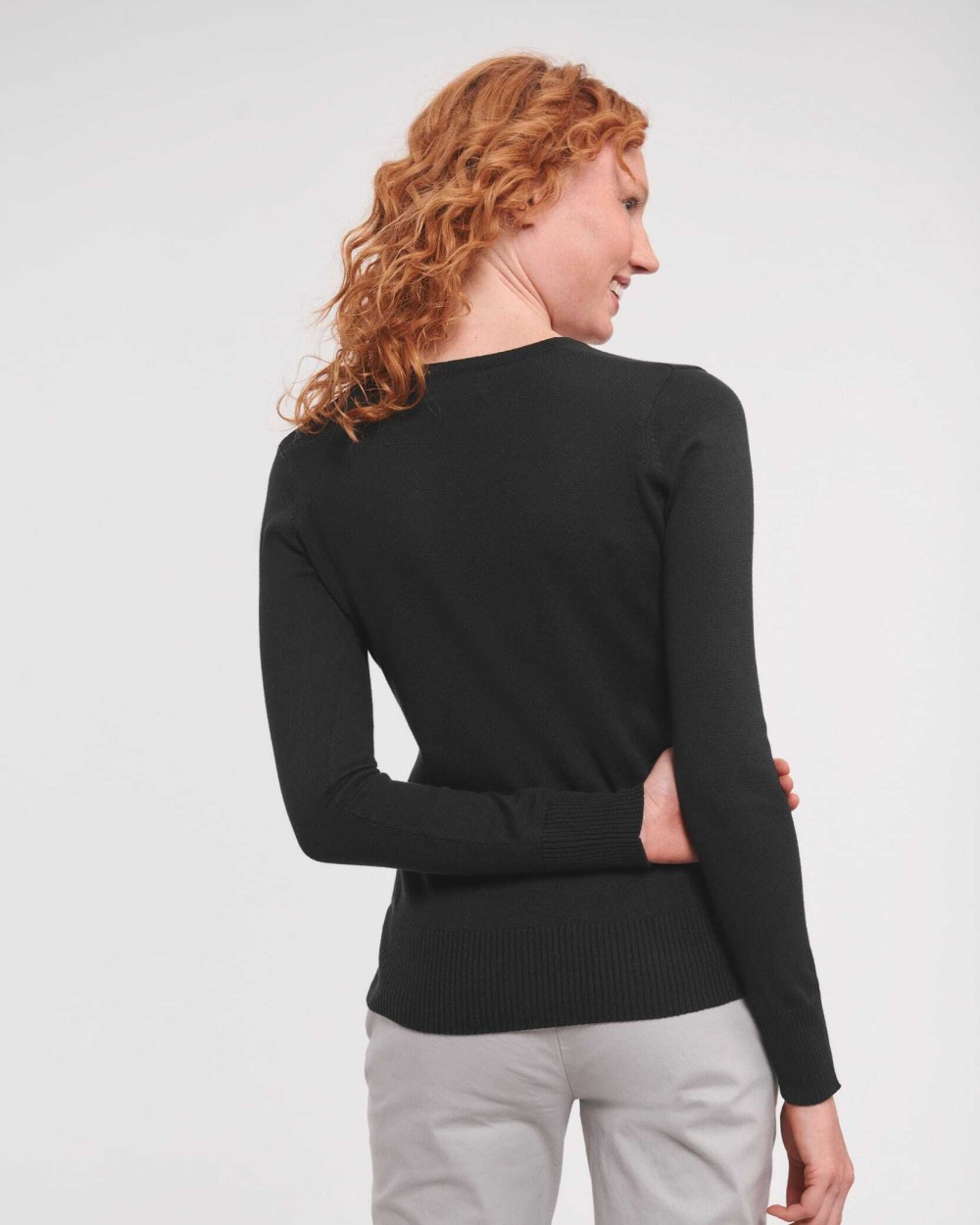 Truien RUSSELL Ladies' V-neck Knitted Pullover voor bedrukking &amp; borduring