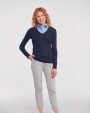 RUSSELL Ladies' V-neck Knitted Pullover Pullovers personalisierbar