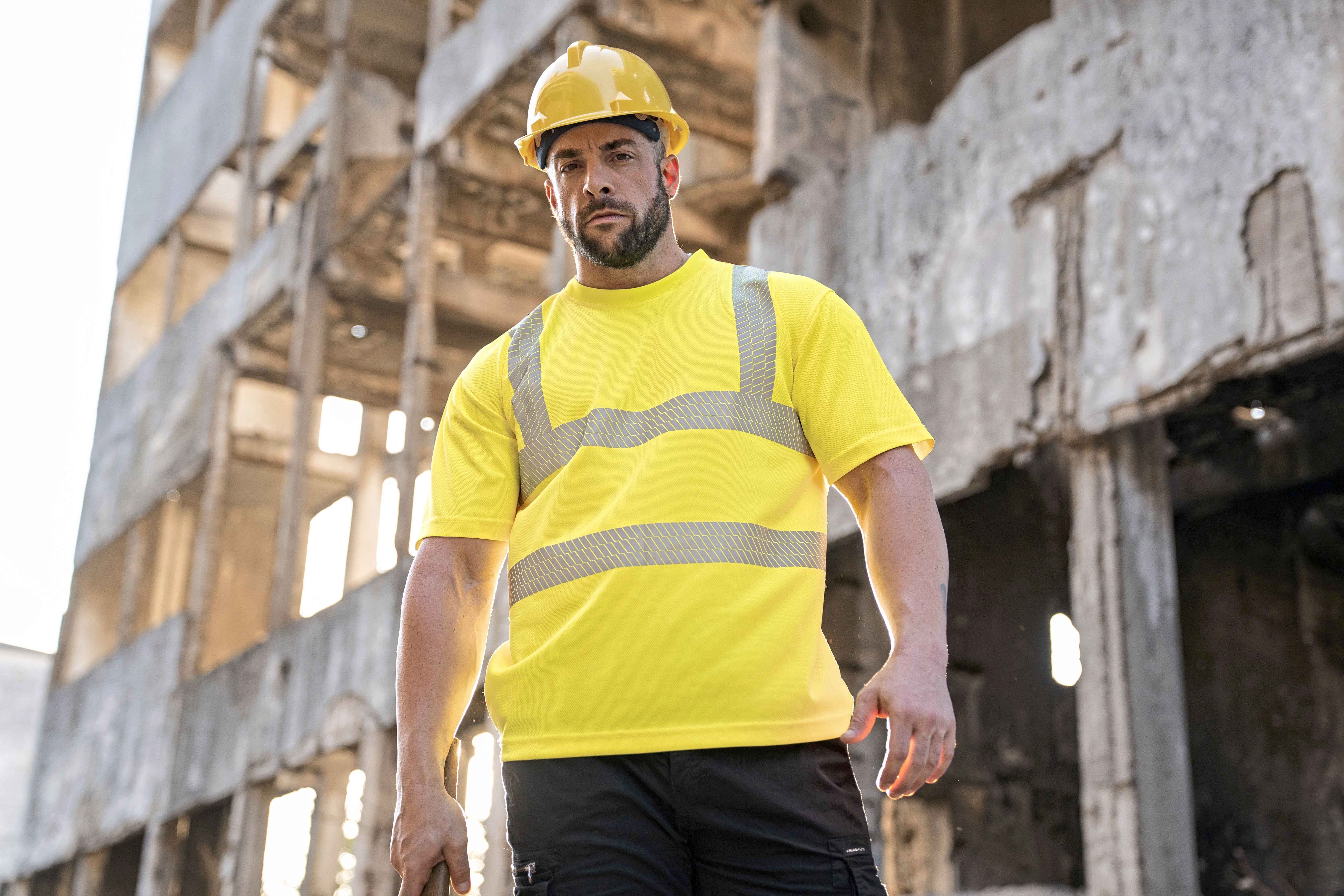 T-Shirts personnalisable KORNTEX Hi-Viz Broken Reflective T-Shirt EN ISO 20471