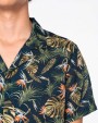 Hemden NATIVE SPIRIT Herenoverhemd met Hawaïaanse print voor bedrukking &amp; borduring