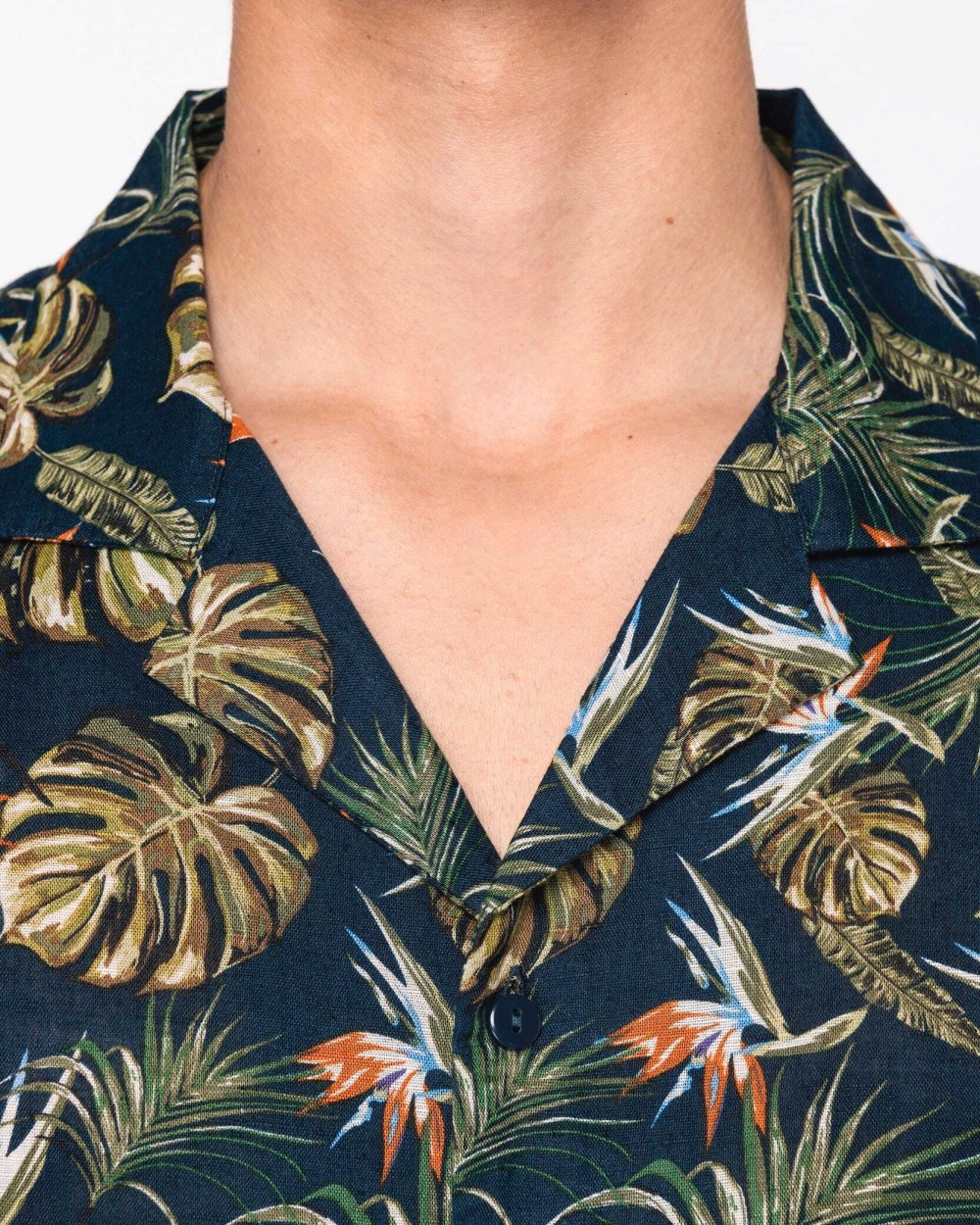 Hemden NATIVE SPIRIT Herenoverhemd met Hawaïaanse print voor bedrukking &amp; borduring