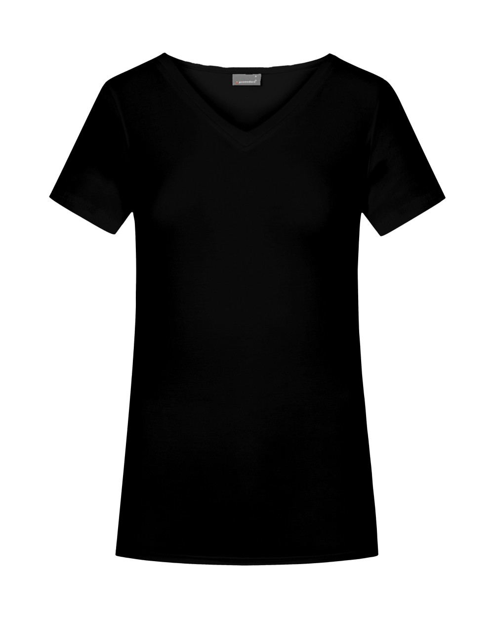PROMODORO Women´s Slim Fit V-Neck-T Long T-Shirts personalisierbar