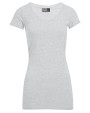 PROMODORO Women´s Slim Fit V-Neck-T Long T-Shirts personalisierbar