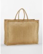 Tote bags WESTFORDMILL NATURAL STARCHED JUTE MARKET SHOPPER voor bedrukking &amp; borduring