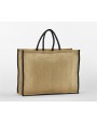 Tote bags WESTFORDMILL NATURAL STARCHED JUTE MARKET SHOPPER voor bedrukking &amp; borduring