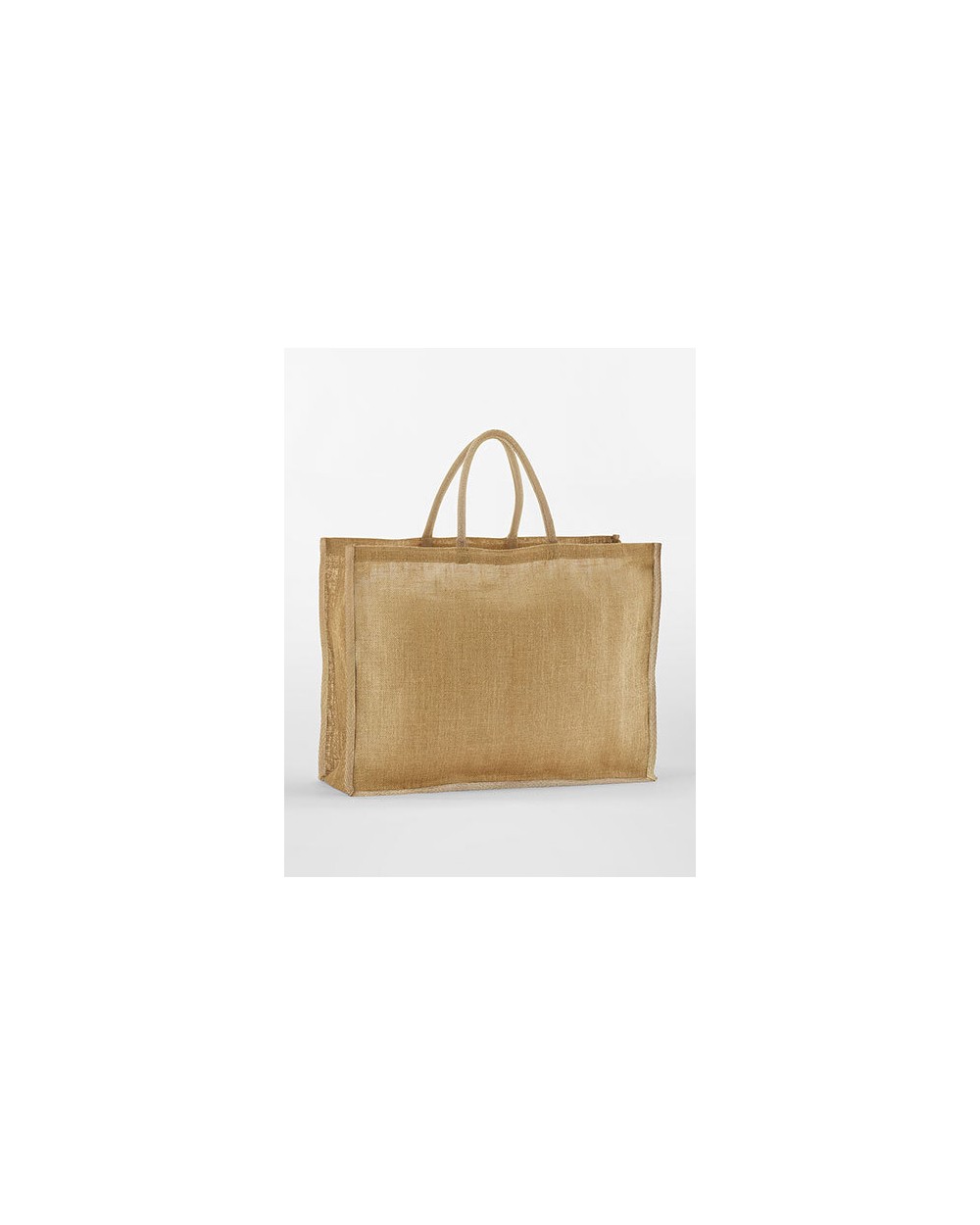 Tote bags WESTFORDMILL NATURAL STARCHED JUTE MARKET SHOPPER voor bedrukking &amp; borduring