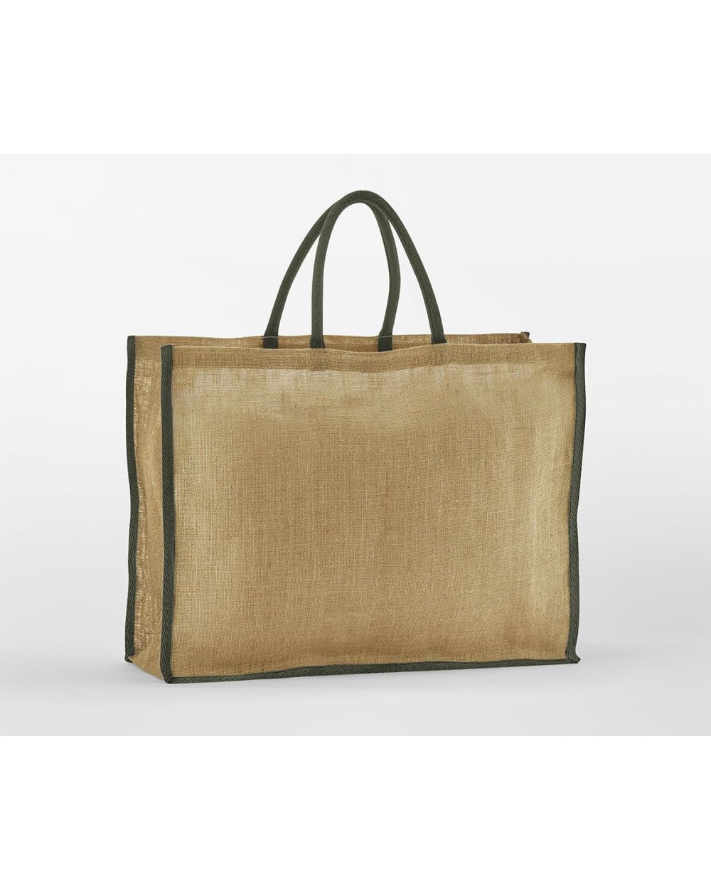 Tote bags WESTFORDMILL NATURAL STARCHED JUTE MARKET SHOPPER voor bedrukking &amp; borduring
