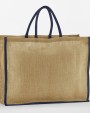 Tote bags WESTFORDMILL NATURAL STARCHED JUTE MARKET SHOPPER voor bedrukking &amp; borduring