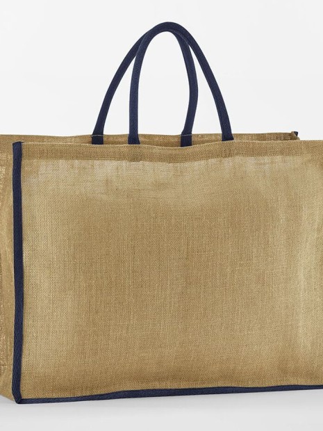 Tote bags à personnaliser WESTFORDMILL NATURAL STARCHED JUTE MARKET SHOPPER 