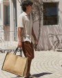 Tote bags personnalisable WESTFORDMILL NATURAL STARCHED JUTE MARKET SHOPPER