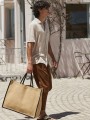 Tote bags à personnaliser WESTFORDMILL NATURAL STARCHED JUTE MARKET SHOPPER 