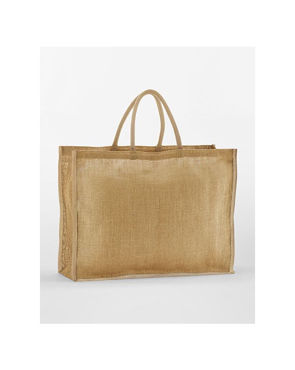 Tote bags personnalisable WESTFORDMILL NATURAL STARCHED JUTE MARKET SHOPPER