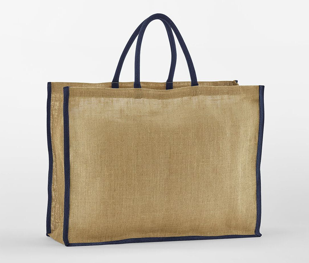 Tote bags personnalisable WESTFORDMILL NATURAL STARCHED JUTE MARKET SHOPPER