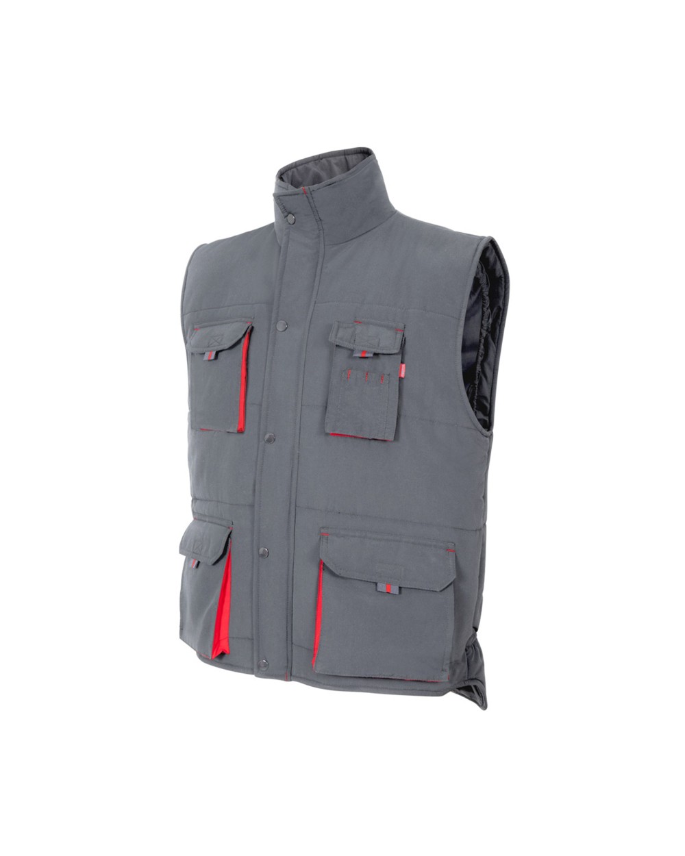 VELILLA TWO-TONE MULTI-POCKET PADDED VEST Jacken personalisierbar