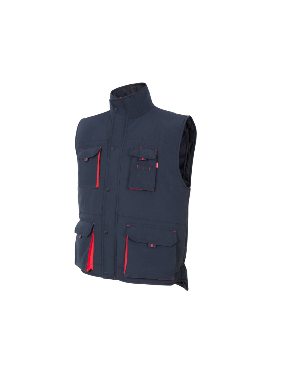 VELILLA TWO-TONE MULTI-POCKET PADDED VEST Jacken personalisierbar