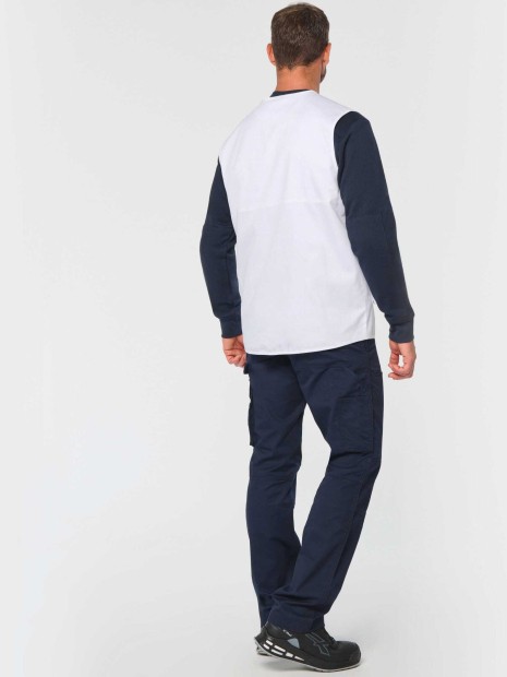 Vestes à personnaliser WK. DESIGNED TO WORK Gilet polycoton multipoches doublé unisexe 