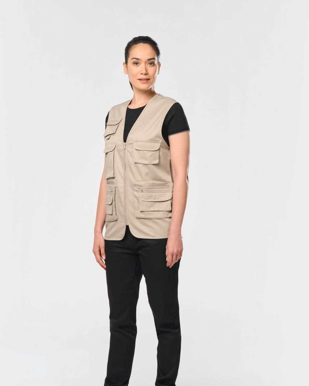 WK. DESIGNED TO WORK Gefütterte Unisex-Weste aus  Baumwollpolyester Jacken personalisierbar