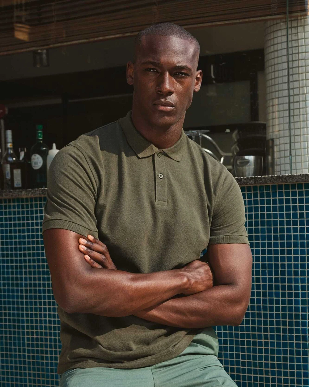 Polo's B&C Men's organic polo shirt voor bedrukking &amp; borduring