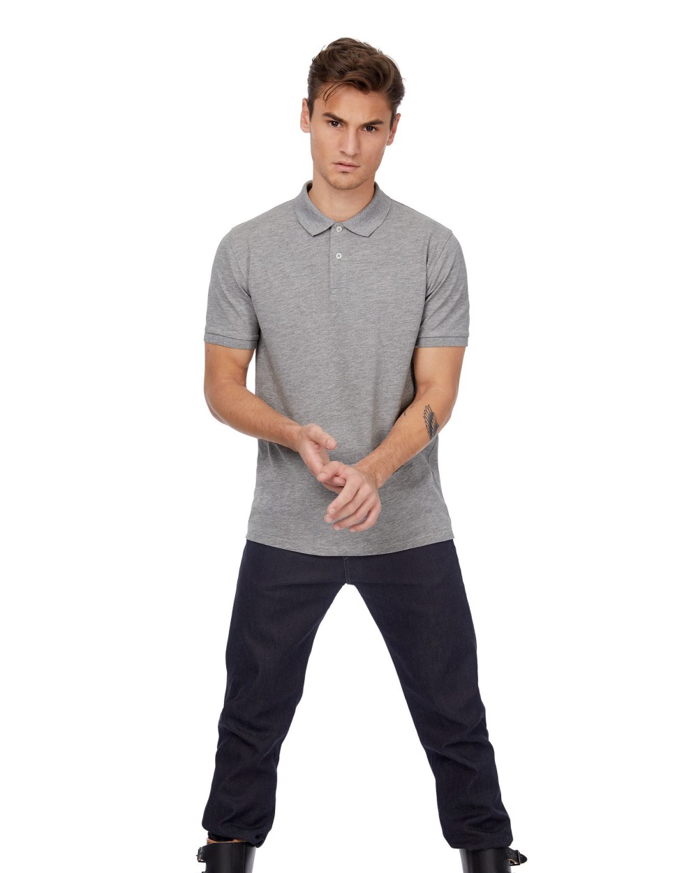 B&C Men's organic polo shirt Poloshirts personalisierbar