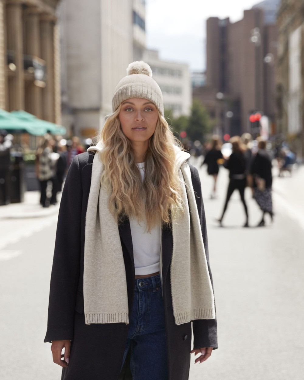 Mutsen BEECHFIELD KNITTED SCARF AND BEANIE GIFT SET voor bedrukking &amp; borduring