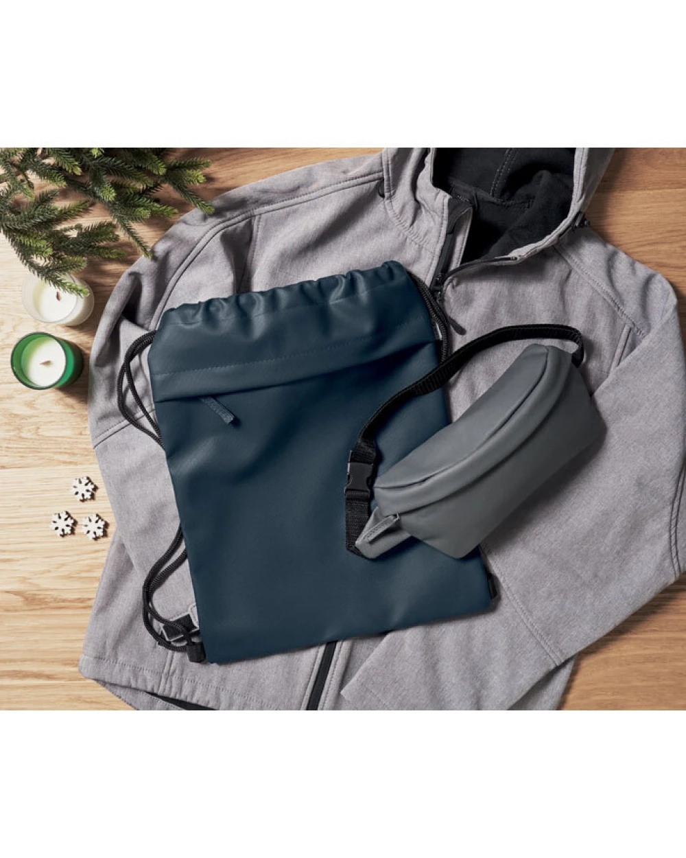 4DO Beutel mit Kordelzug 600D RPET Taschen personalisierbar