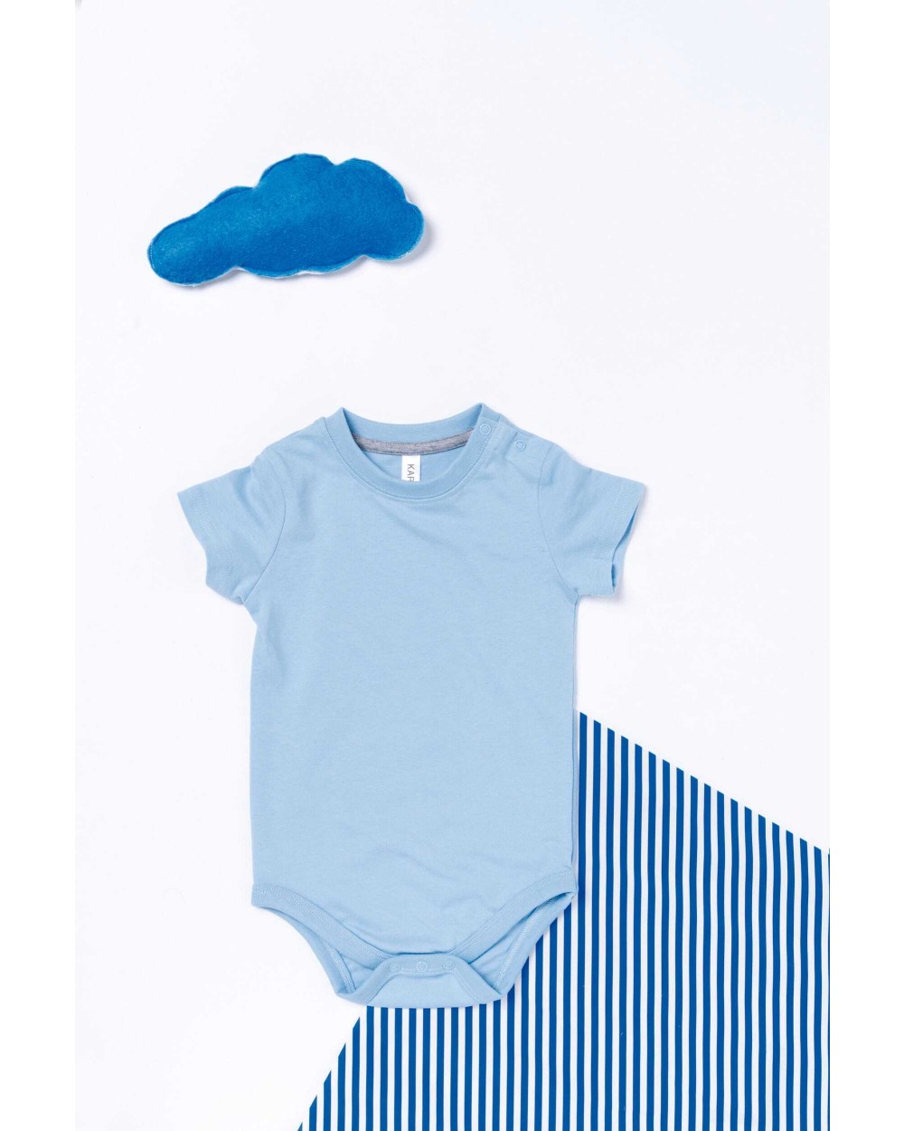 Baby artikelen KARIBAN Babyromper korte mouwen voor bedrukking &amp; borduring