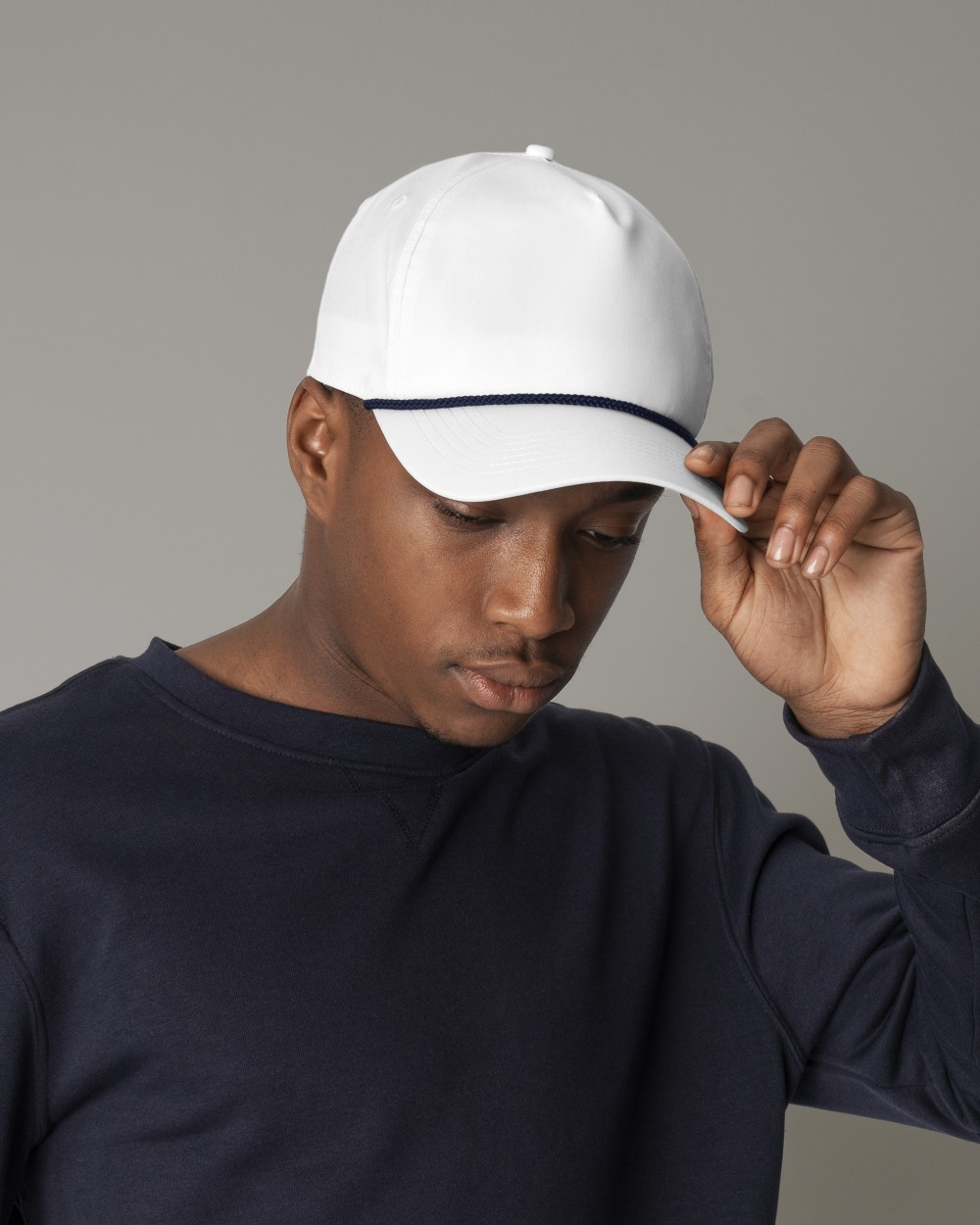 BEECHFIELD ROPE DETAIL 5 PANEL CAP Kappen personalisierbar