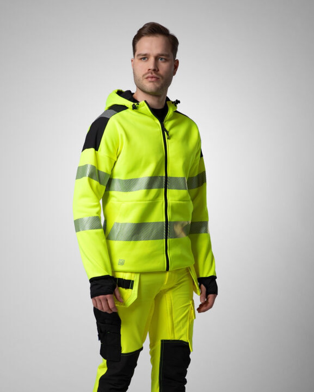 Broeken PROJOB 6527 SIGNALISATIESTRETCHBROEK MET SPIJKERZAKKEN EN 37,5™ TECHNOLOGIE EN ISO 20471 KLASSE 2 voor bedrukking &amp; borduring