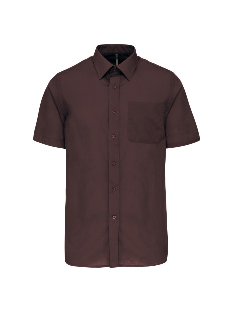 KARIBAN Chemise popeline polycoton manches courtes entretien facile homme /api/colors/951cb8b6-18b8-4f27-8f99-2d223c8b4856 personnalisable