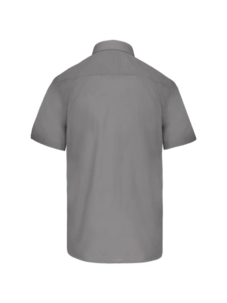 KARIBAN Chemise popeline polycoton manches courtes entretien facile homme /api/colors/12080c85-8950-461d-af35-871f7cb95d1d personnalisable