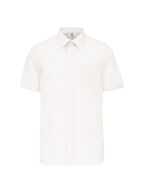 KARIBAN Chemise popeline polycoton manches courtes entretien facile homme /api/colors/7a92cd2d-10d2-40b4-928b-296bb7487506 personnalisable