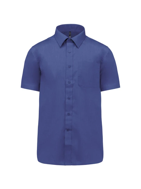 KARIBAN Chemise popeline polycoton manches courtes entretien facile homme /api/colors/f3249b12-7706-4750-a566-5c92fd89a6dc personnalisable